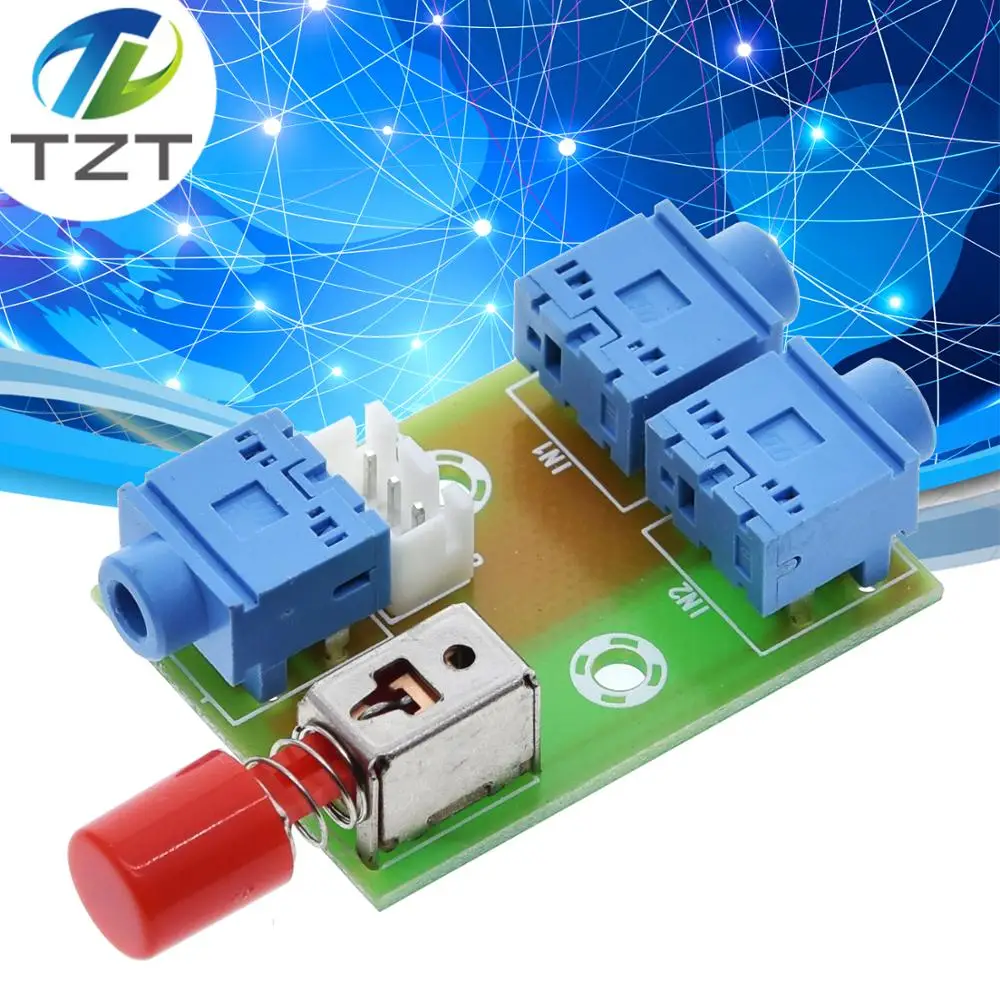 TZT XH M371 3 5 аудио 2 канала в 1 выход коммутационный модуль Плата переключатель