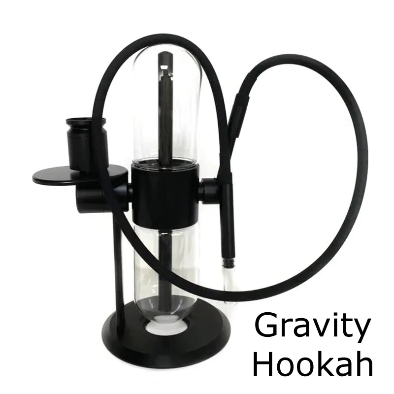 

High Quality ZhiFa Stundenglass Gravity Bong 360' Degree Rotation Capsule Borosilicate 3 In 1 Function Water Pipes Hookah Shisha
