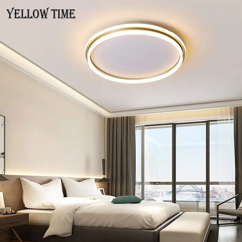 Surface mounted Modern LED Ceiling Light Round Ceiling Lamp For Living room Bedroom Dining room Gold Indoor Lighting Luminaires
