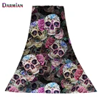 Пляжное полотенце DARMIAN, многоцветное одеяло для душаванны с цветочным рисунком черепа, из мягкой микрофибры, для мужчин, для путешествий, для спортзала, йоги, плавания, s
