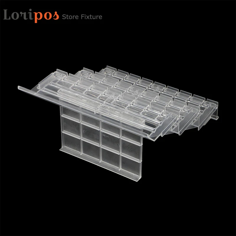 Прозрачная стойка для демонстрации лестницы разделительная рамка трехуровневая