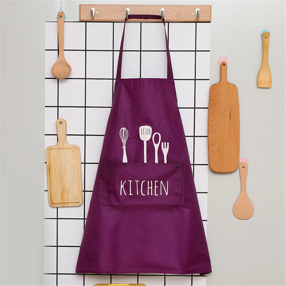 1 шт. Пособия по кулинарии Кухня фартук для мамы и дочки, Женская Для мужчин шеф-повар официант стулья для кафе фартуки для барбекю, парикмахеров, настраиваемый подарок, нагрудники - Цвет: purple
