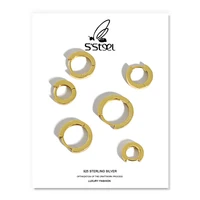 ssteel minimalist earrings 925 sterling silver hoop earring for women korean geometric trendy earings ohrringe silber jewelry