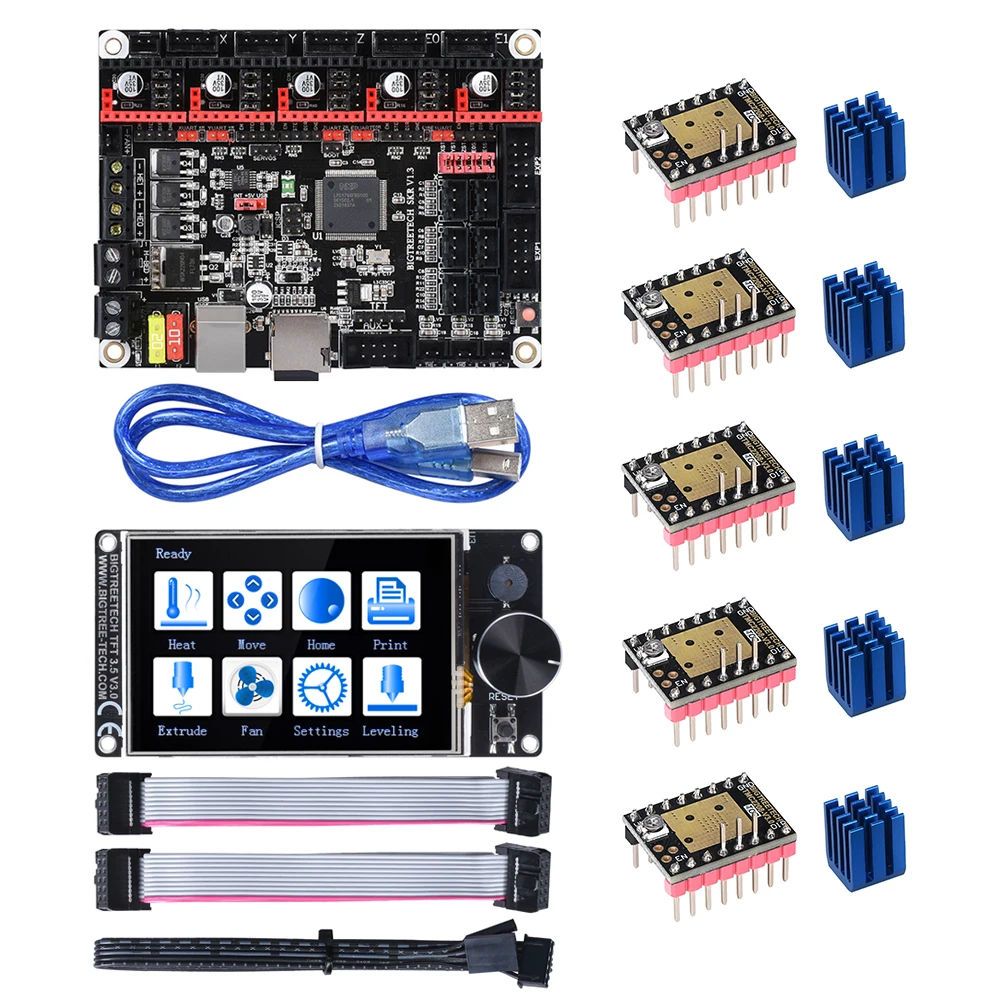 BIGTREETECH SKR V1.3 TMC2208 TMC2130+ TFT35 V3.0 сенсорный экран сглаживающая плата управления комплекты VS MKS Gen L части 3d принтера