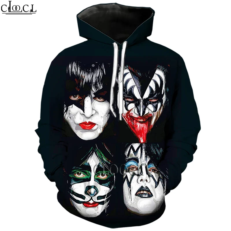 CLOOCL новейший рок-певец KISS Band 3D принт для мужчин и женщин повседневный осенний