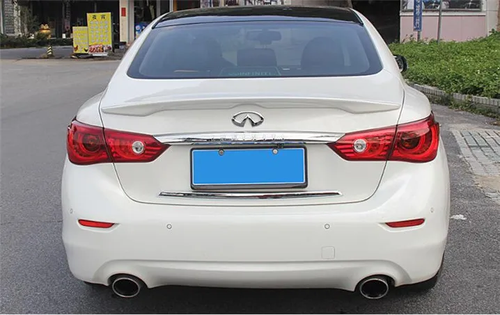 Спойлер для Infiniti Q50 Q50S АБС-пластик заднее крыло автомобиля Праймер цветной задний