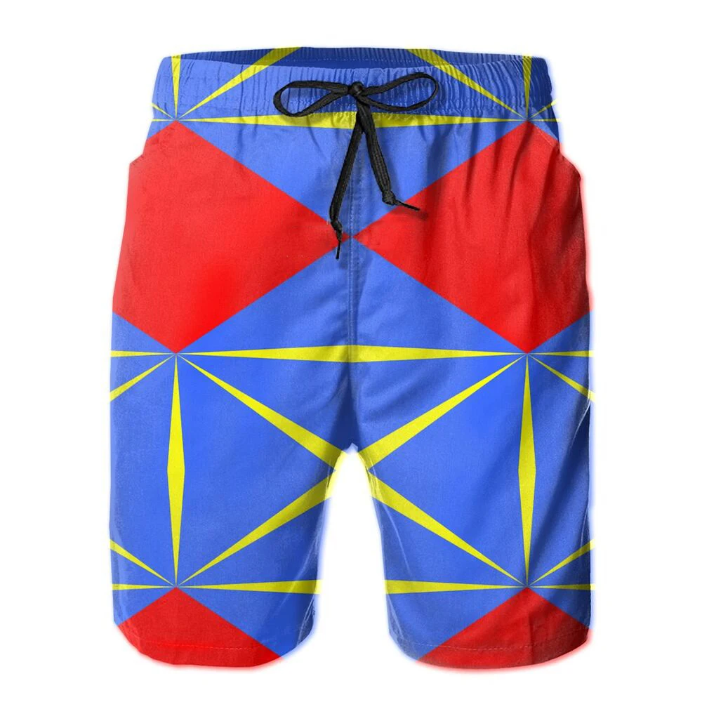 

Hot Sale Men set Classic Beach Breathable Quick Dry Humor Graphic R181 Casual Reunion Island 974 Magnet Hawaii Pants