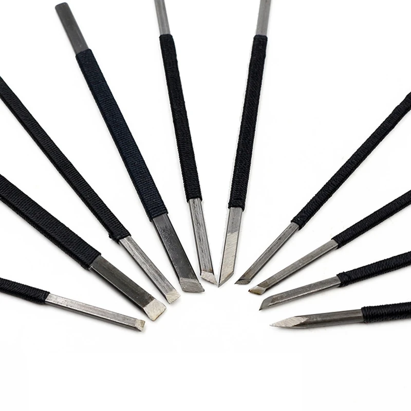 10 шт. высокоуглеродистое долото для резьбы по камню инструменты деревообработки