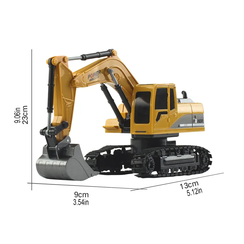 

2.4Ghz 6 Channel 1:24 RC Excavator Toy RC Engineering Car Alloy And Plastic Excavator RTR For Kids Christmas Gift