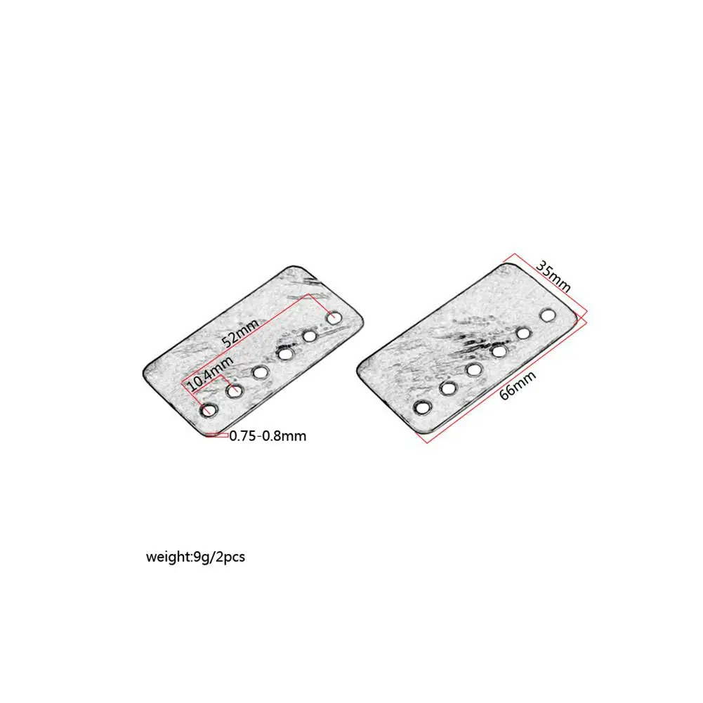 

2Pcs/Set Guitar Pickup Accessories White Shell Pickup Cover Piece Natural Shell LP Pickup Cover Piece