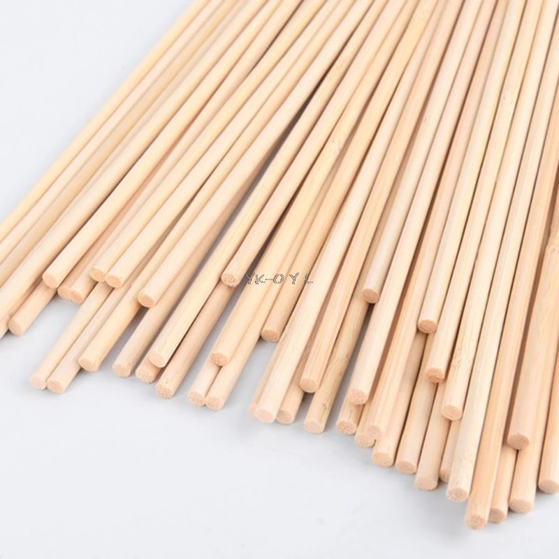 

50 Wooden Plant Grow Support Bamboo Plant Sticks Garden Canes Plants Flower Support Stick Cane