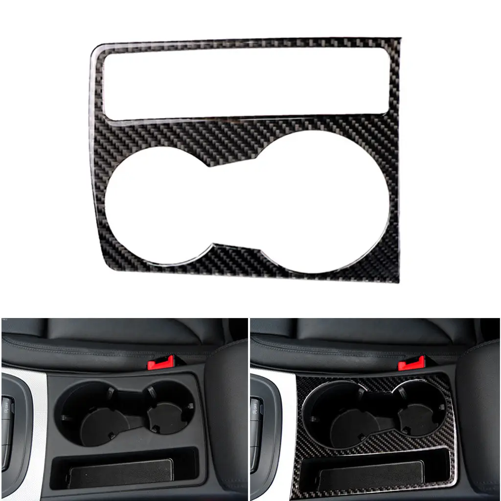 

Car Interior Cup Holder Frame Sticker Carbon Fiber for A5 A4 B8 2009-2015