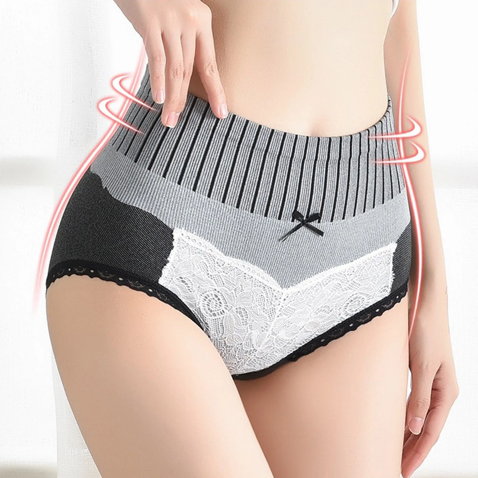 

2021 High Waist Seamless Body Shaper Women's Tummy Control Pantie Butt Lifter Shapewear Cotton Crotch Slimming Thermal Underwear