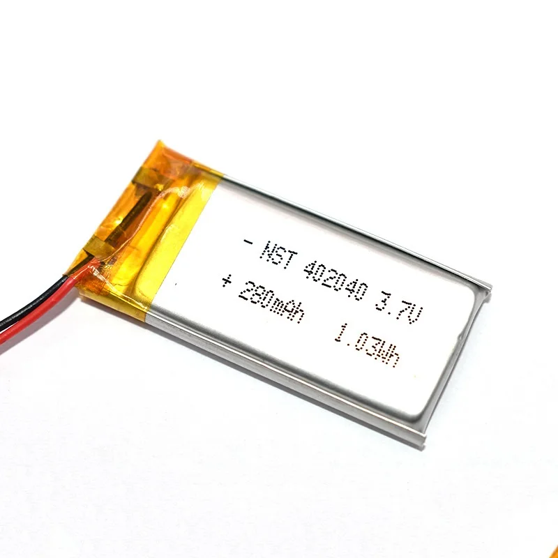 3.7V 300mAh 402040 Li-ion Li-po Battery Polymer Lithium Batteries Cells for Small Toys MP3 MP4 MP5 Smart Watch GPS