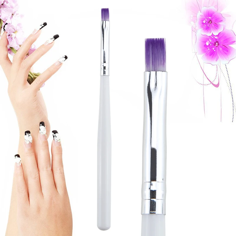 

1 Pcs Nail Art Brush For Manicure DIY White Handle Painting Pen Extension Nail Art Polish UV Gel Manicure Tool Wholesale