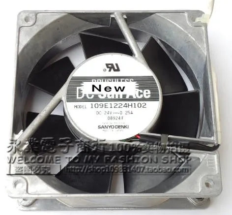 

Вентилятор охлаждения сервера для Sanyo 109E1224H102 DC 24V 0.25A 120x120x38 мм