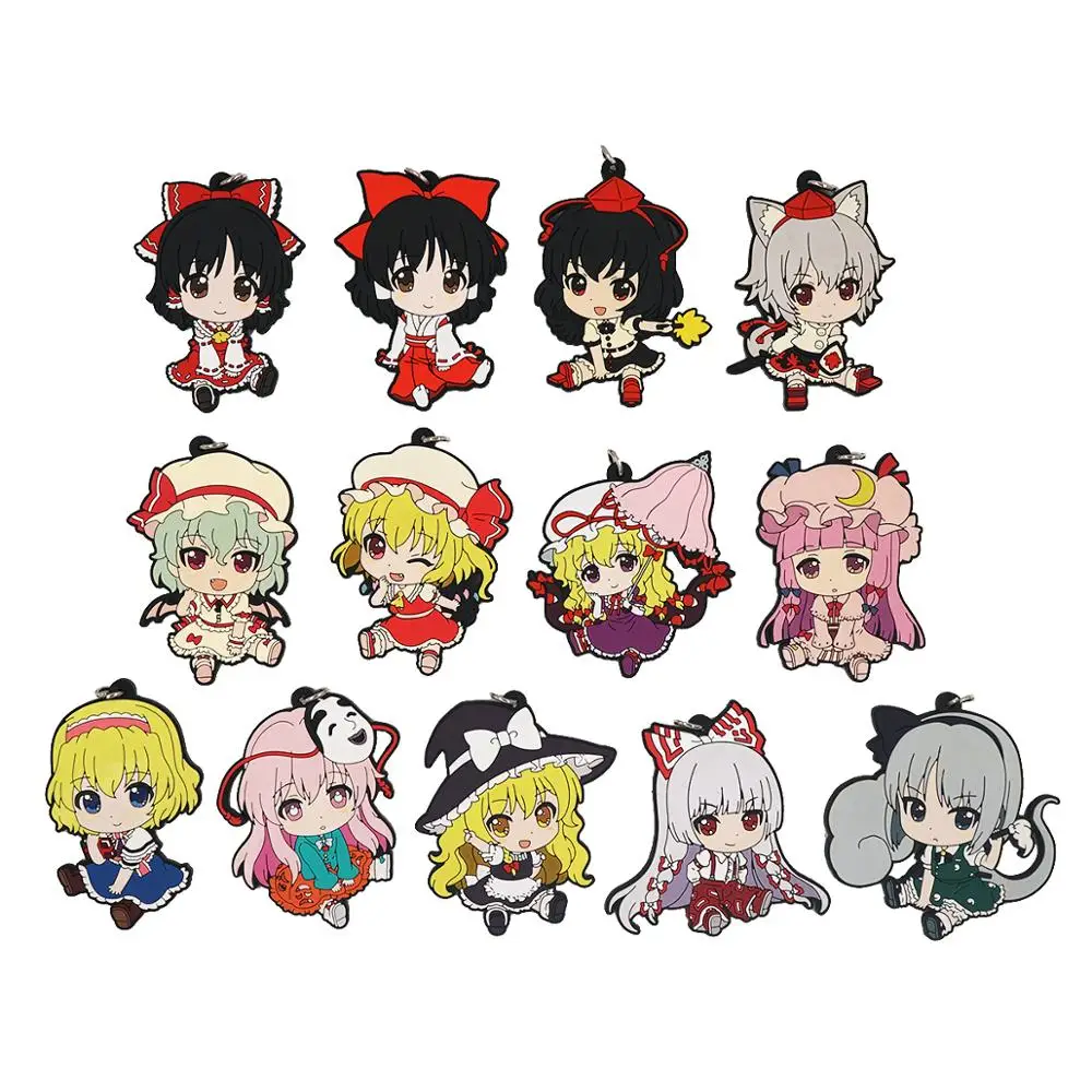 Резиновый брелок Touhou Project аниме Hakurei рейму кирисам Мариса Ремилия Фландр Скарлет