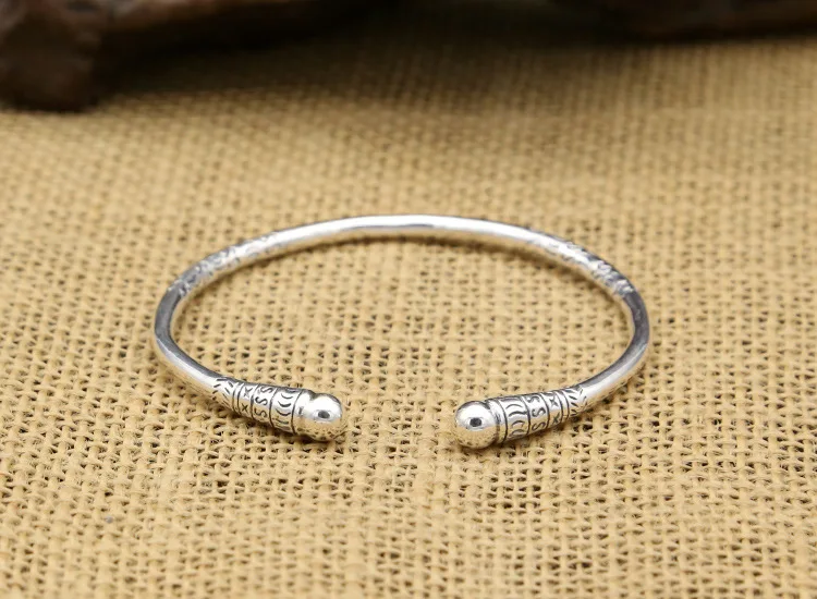 

Monkey King Bar Bangles classic simplicity 100% real S925 sterling silver colour Bracelet Bangle for men or women fine jewelry