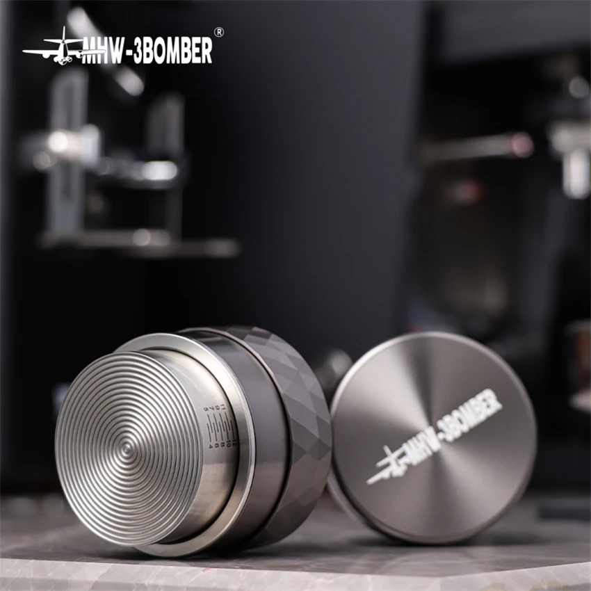 Темпер для кофе 51/53 мм регулируемый вентилятор/основание с резьбой ручка