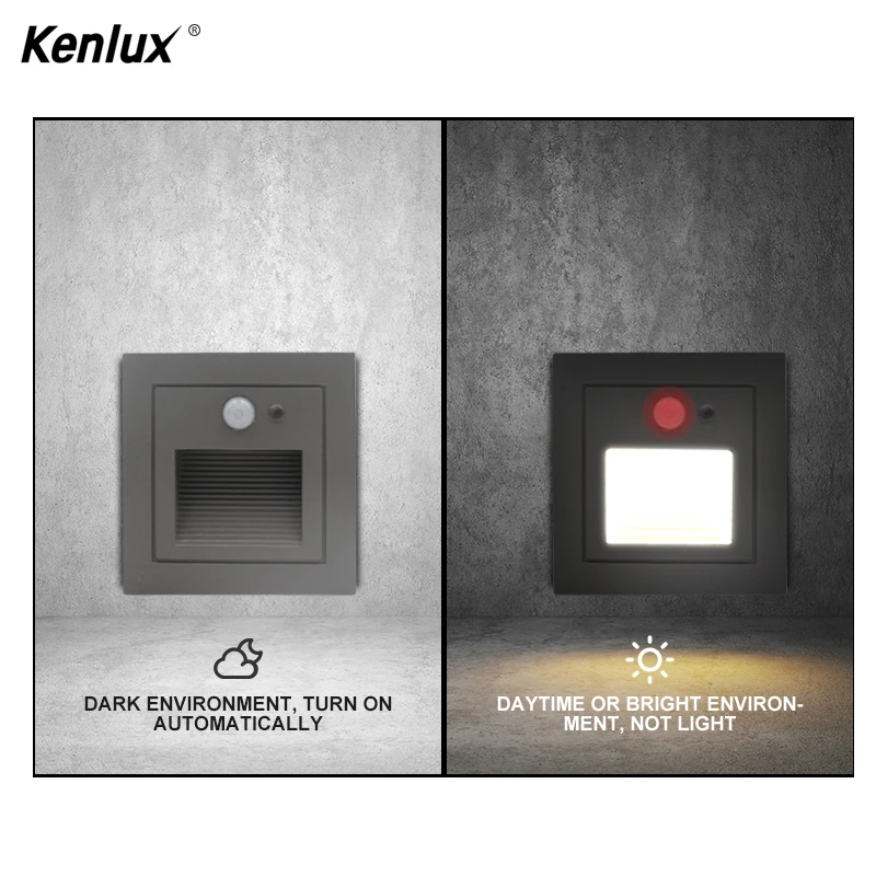 Светодиодный настенный светильник с пассивным инфракрасным датчиком движения 3