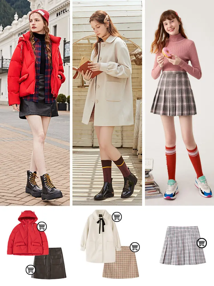 Женский трикотажный свитер SEMIR в рубчик Классический из 100% шерсти на осень и зиму