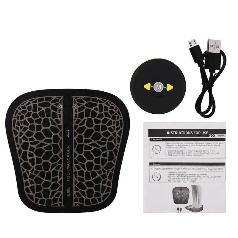 Зарядка EMS ног массажер массаж коврик импульса массажера для с подогревом USB