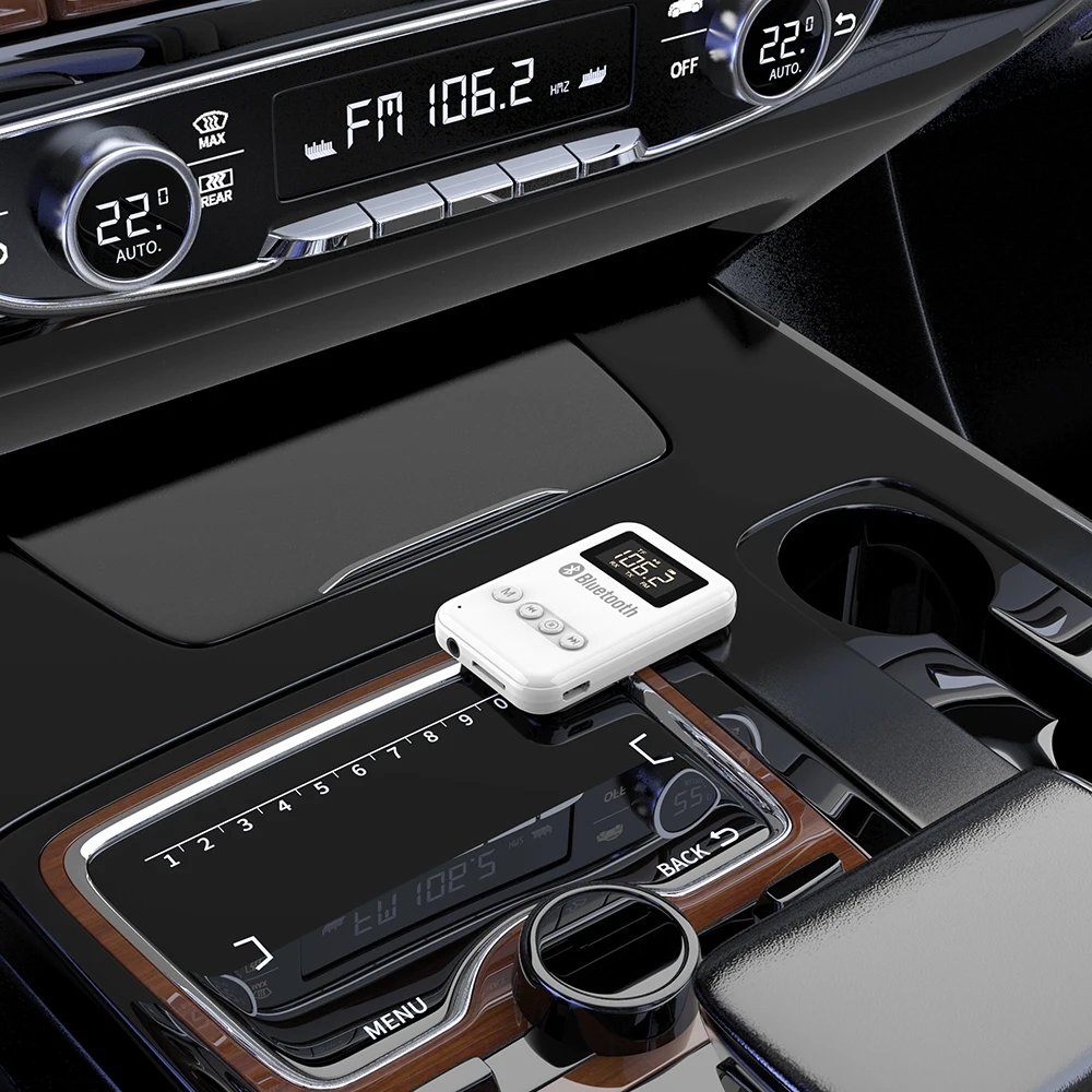 Приемник-передатчик Bluetooth 5 0 адаптер со светодиодным цифровым дисплеем 3 мм AUX MP3 TF