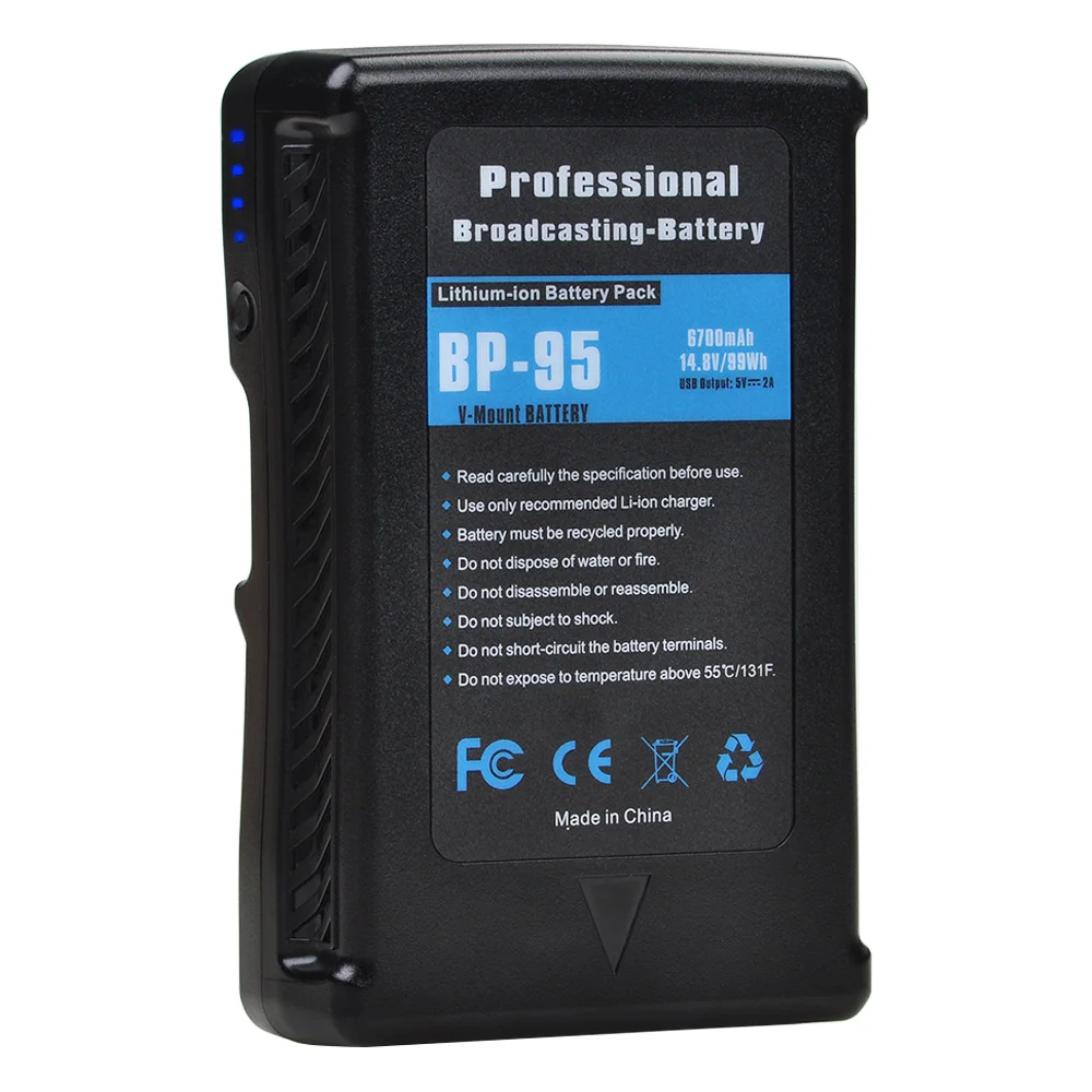 Аккумулятор BP-95 BP-150 BP 95 150 V-Lock для камеры Sony светодиодной лампы фотосъемки батареи