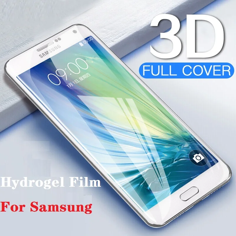 Защитная пленка 9D для Samsung Galaxy A3 A5 A7 J3 J5 J7 2016 2017 Защита экрана S7 Гидрогелевая чехол |