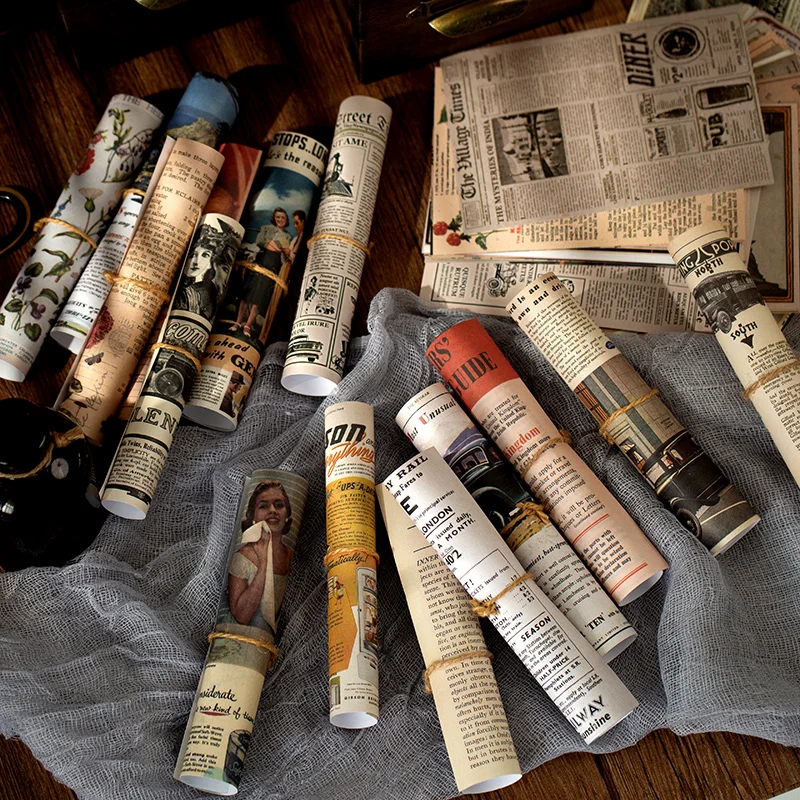 Античный текстовый лист Дорожная карта Материал Бумага мусорный Журнал