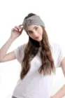 Женская зимняя повязка на голову, винтажная эластичная повязка на голову для девушек, мягкая теплая вязаная головная повязка, аксессуар для волос