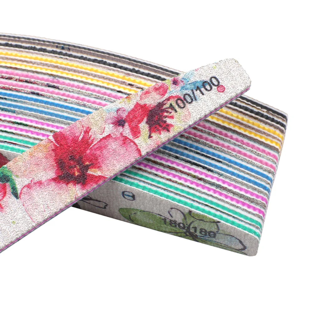 Профессиональный пилка для ногтей напечатанный буферный блок красочный Лайм ongle