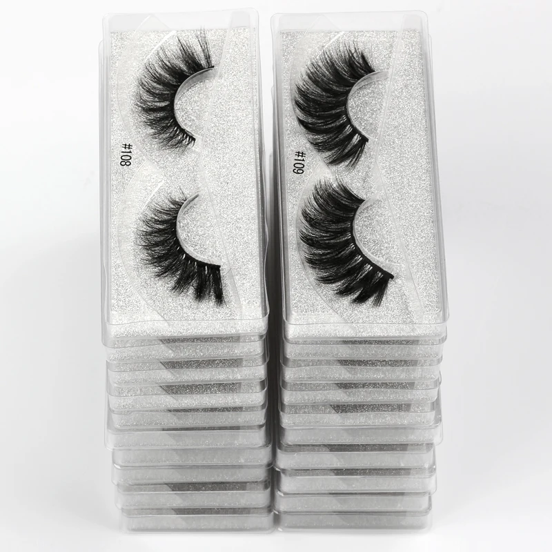 4/100 шт. ресницы оптом смешанные 3d норковые натуральные Накладные макияж | Красота