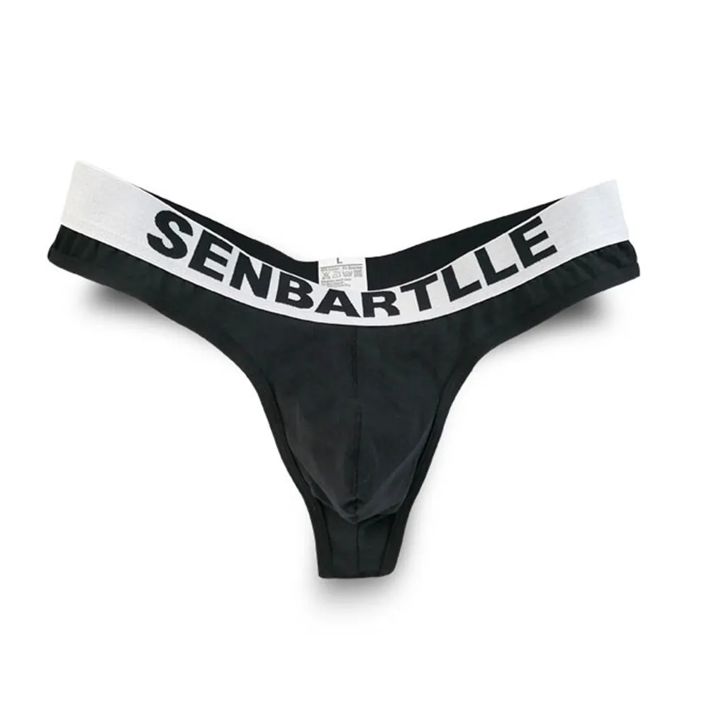 

Men Sexy Cotton Underwear Briefs Low Waist Bulge Pouch Elastic Hip Lifting Thong Panties Bikini Lingerie Men's Briefs Underpants