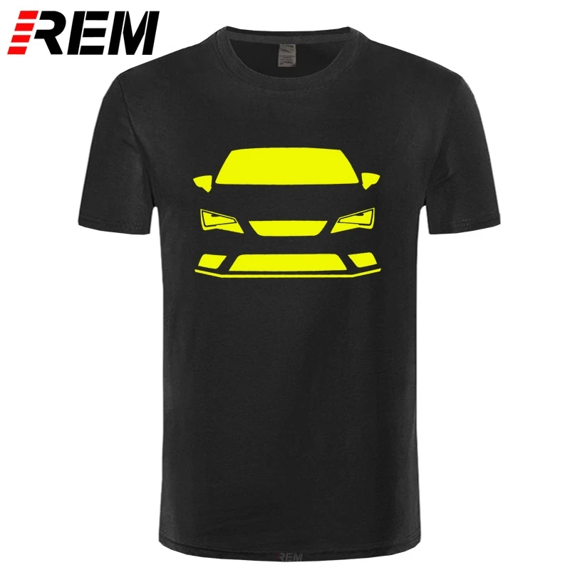 Рем Новая летняя мужская футболка Camiseta Blanca Seat Leon Fr cupra горячая распродажа |