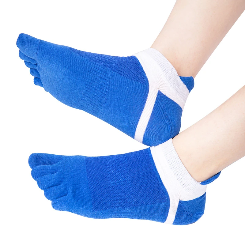 Носки мужские тонкие 5 пар летние хлопковые короткие носки с пятью пальцами