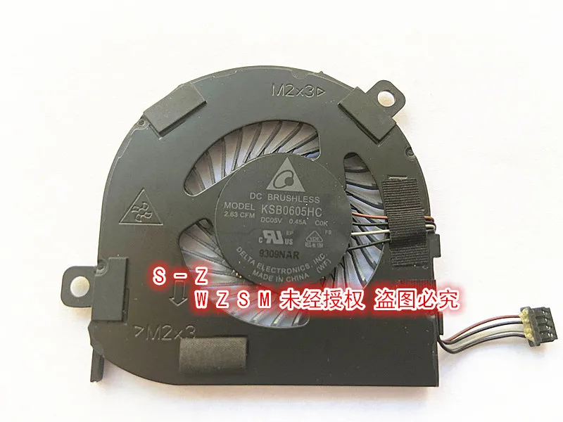 Новый оригинальный вентилятор для процессора WZSM для DELL E7280 7480, охлаждающий вентилятор для ноутбука, cn-02T9GV 2T9GV