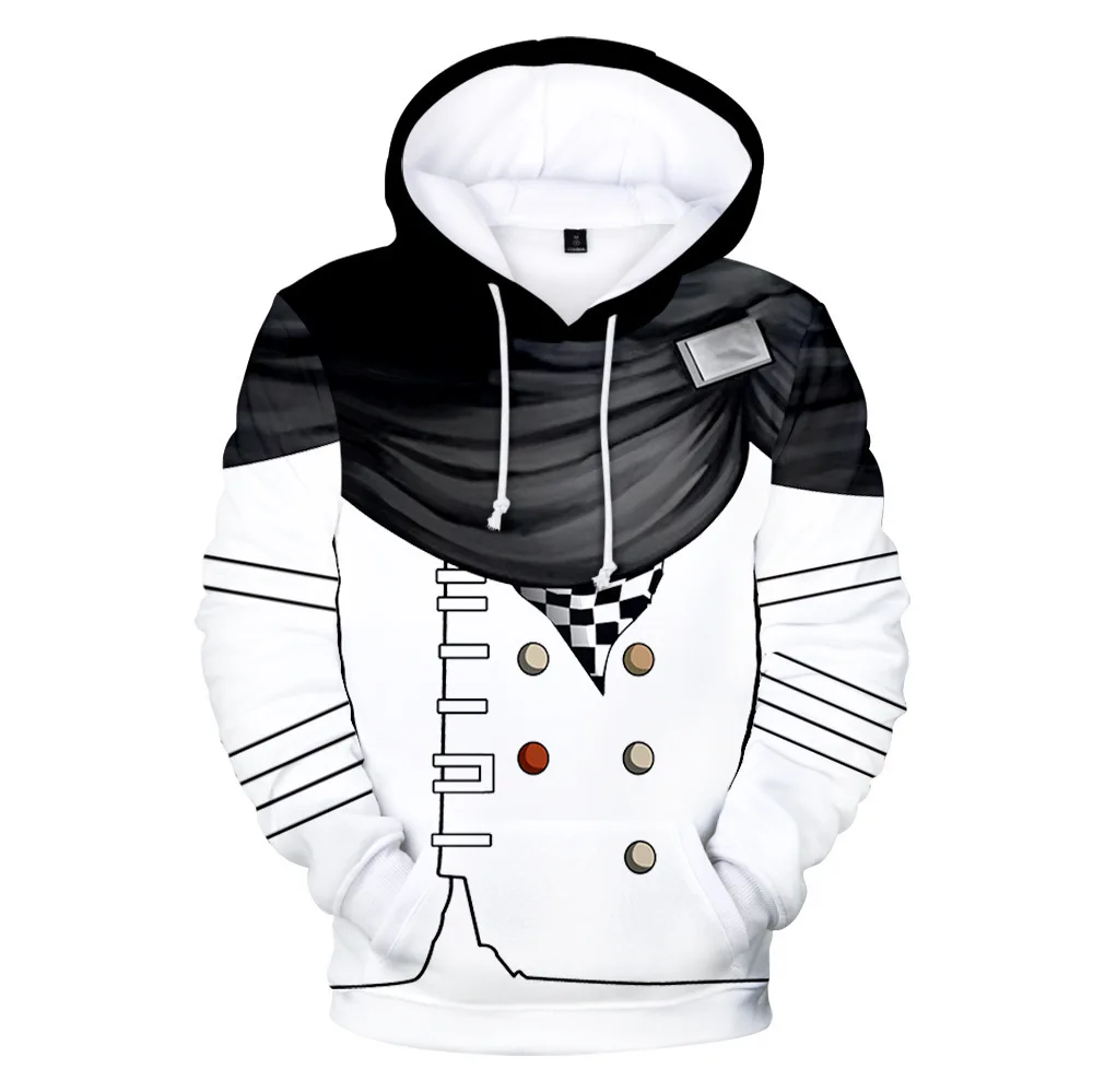 Свитшот женский с капюшоном худи 3D-принтом Монокума мультяшный косплей одежда в