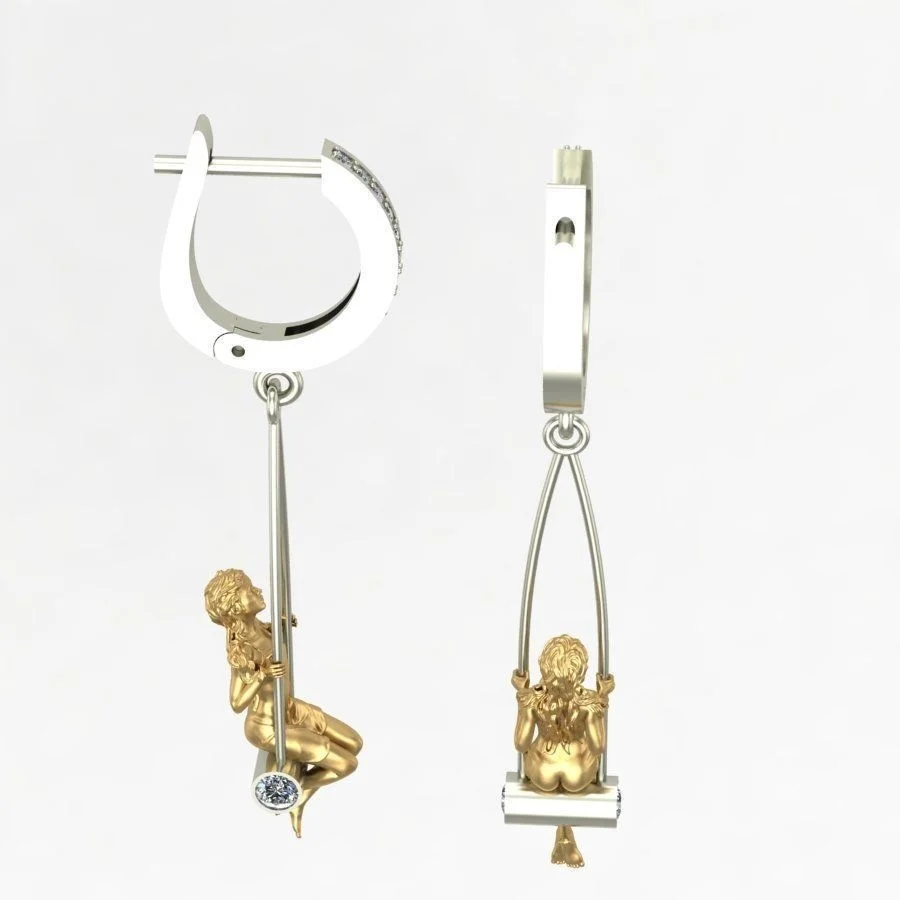 серьги 2021 тренд новинка женские пирсинг обманка jewelry-accessories токийские мстители