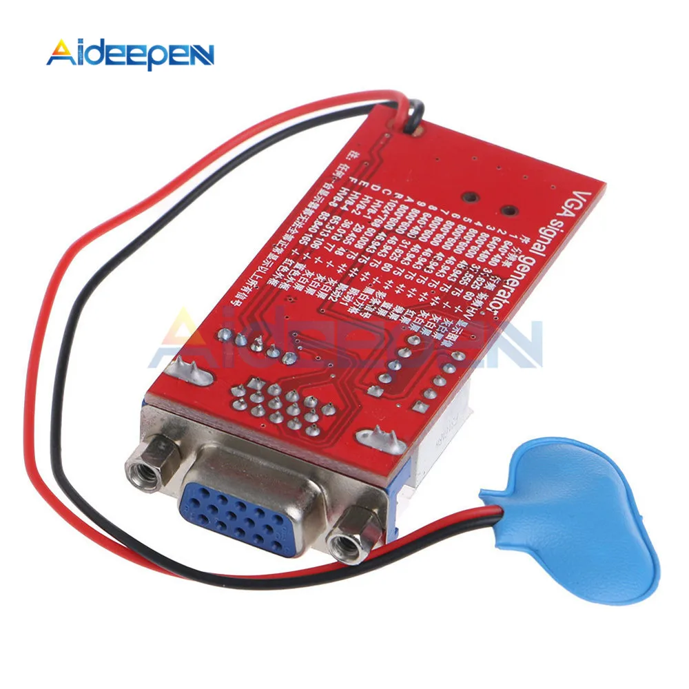 Генератор сигналов VGA тестер с ЖК-дисплеем 15 на выходе USB батарея Двойной источник