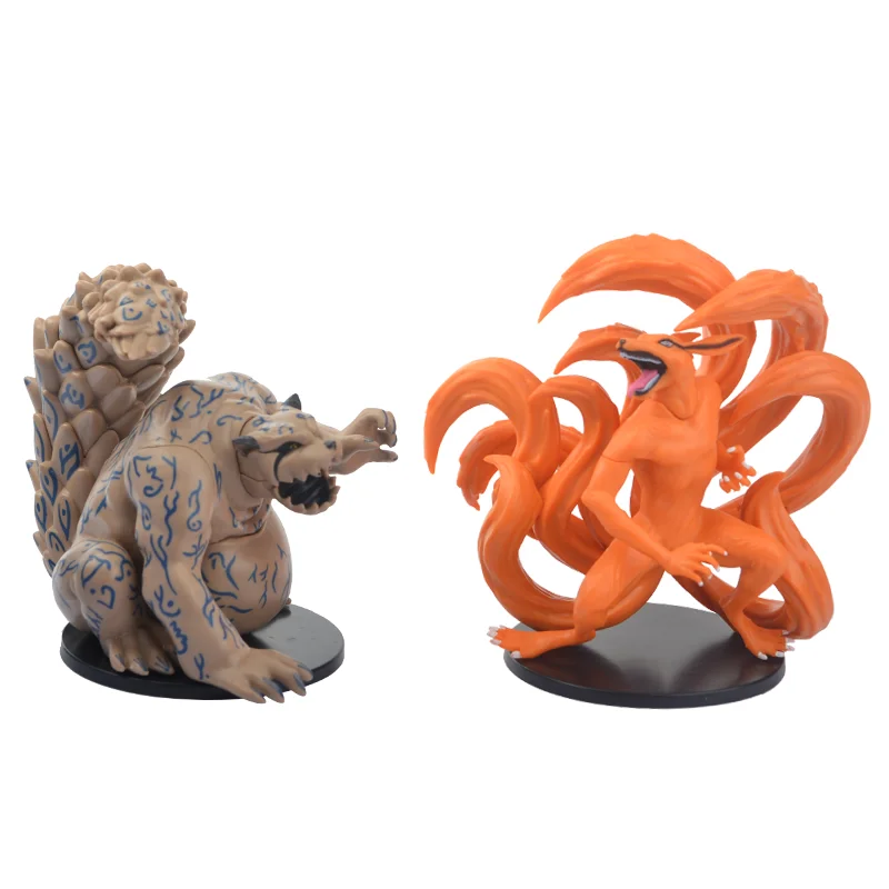 

2pcs/set 11cm Boruto Kyuubi PVC Figures Collectible Model Toys Kurama Shukaku Anime Action Figurine Figure toy T30