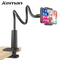 flexible 360%c2%ba lazy bed desk mobile phone holder mount clip stand for iphone huawei xiaomi 3 5 6 5 inch cellphone desktop bracket