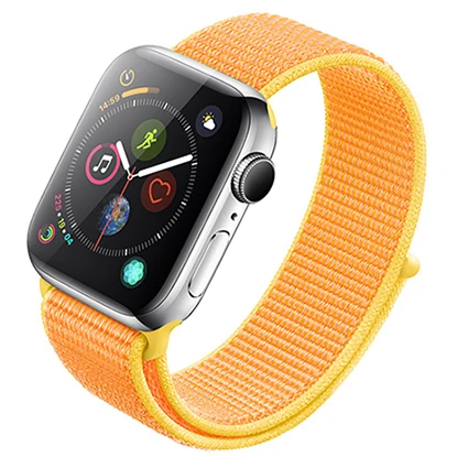 Нейлоновый ремешок для часов для Apple Watch Series 3 2 1 38 мм 42 мм мягкая дышащая Замена Спортивная петля для Iwatch Series 4 5 44 мм 40 мм - Цвет ремешка: color 2