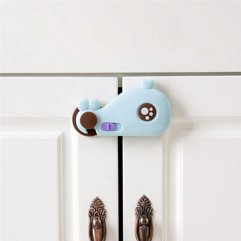 Cerradura de seguridad para beb&eacute; y ni&ntilde;o, protecci&oacute;n de seguridad para ni&ntilde;os, esquina de armario, refrigerador, ventana, armario-0