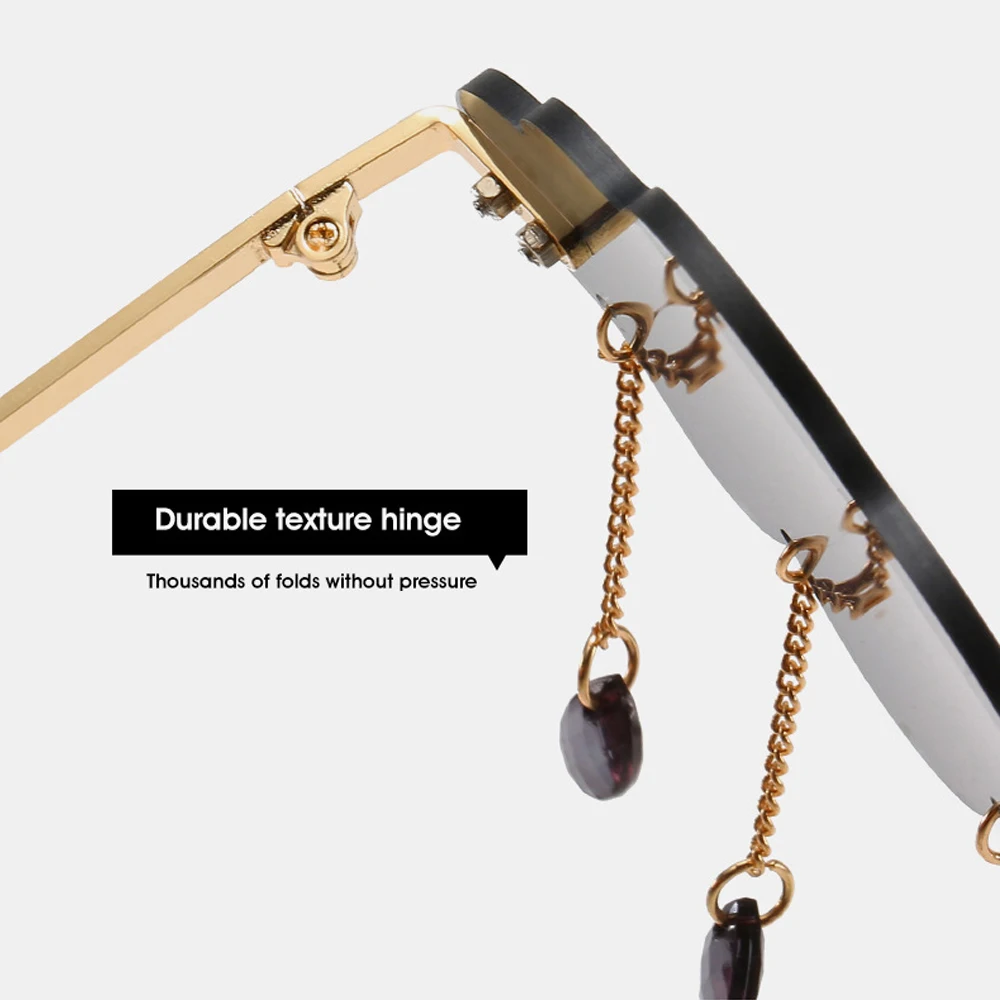 Солнечные очки MUSELIFE без оправы для мужчин и женщин Модные Винтажные