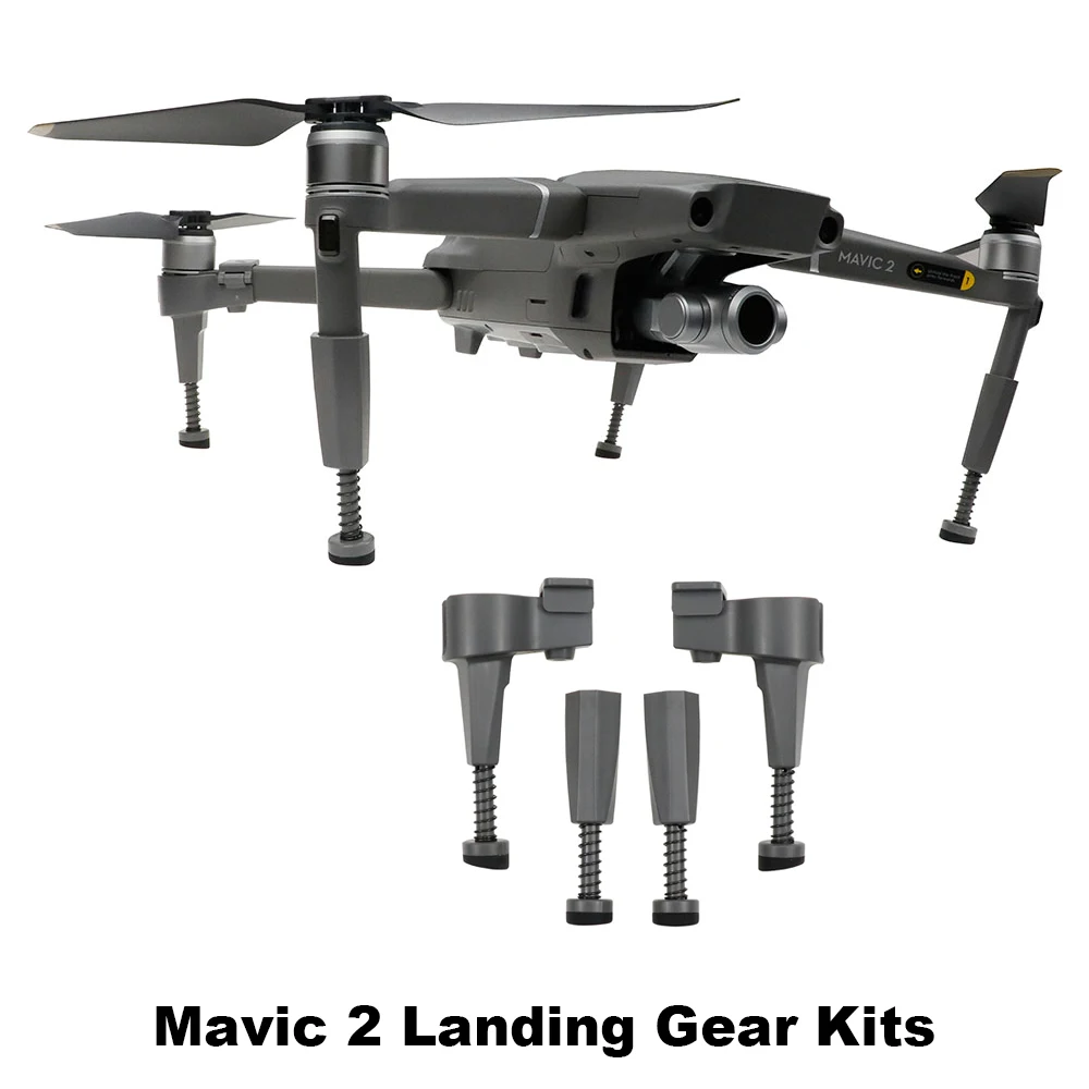 

4PCS Heightened Landing Gears for DJI Mavic 2 Pro/Zoom Extensions Spring Shock Absorber Tripod Kit Drone Stabilizers Accessories