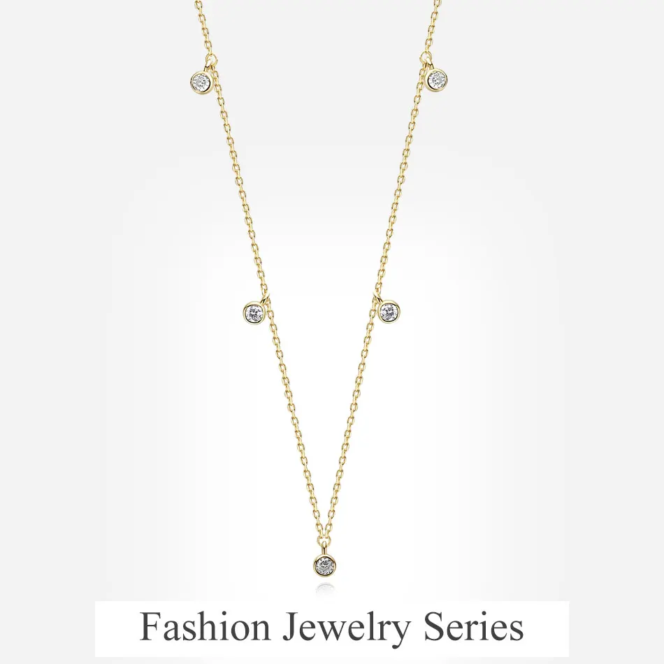 Колье-чокер из 100% чистого серебра 925 пробы с кубическим цирконием колье