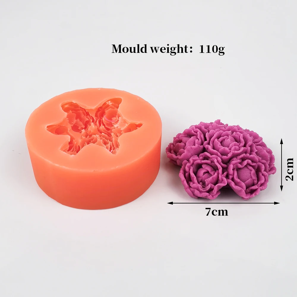 PRZY силиконовые формы для изготовления роз гвоздиков орхидеи цветов шариков мыла