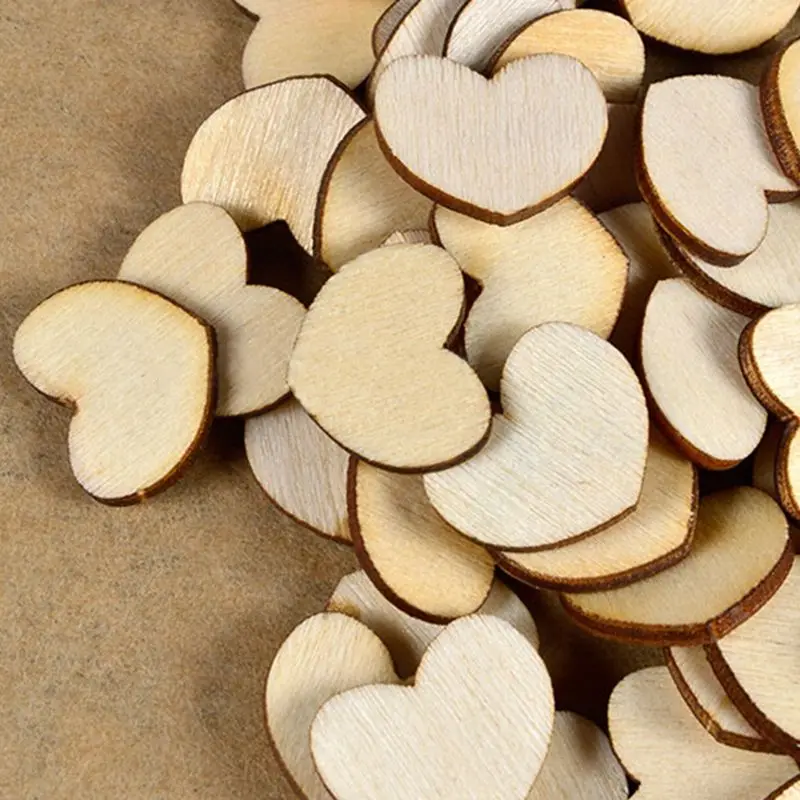 100 шт. деревянные украшения из красного дерева |