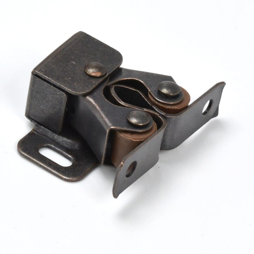 Весенняя дверная остановка с короткими ножками, дверной доводчик, бронзовые защелки для шкафов с винтами, магнитный замок для фурнитуры шкафа.